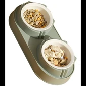 Mikopet Çift Bölmeli Mama ve Su Kabı thumbnail 3