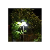 Solar Güneş Enerji Ve Usb Sarjlı 5 Kanatlı Bahçe Aydınlatma Led Askılı Pratik Kamp Lamba - 4