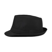 Çocuk Boy Siyah Kumaş Fötr Şapka Gösteri Şapkası Michael Jackson Şapkası 54 No thumbnail 4