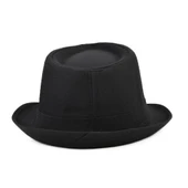 Çocuk Boy Siyah Kumaş Fötr Şapka Gösteri Şapkası Michael Jackson Şapkası 54 No thumbnail 3