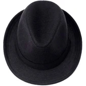 Çocuk Boy Siyah Kumaş Fötr Şapka Gösteri Şapkası Michael Jackson Şapkası 54 No thumbnail 2