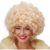 Altın Renk Kıvırcık Afro Parti Peruğu thumbnail 1