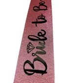 Pembe Siyah Alyanslı Bride To Be Kuşak Kemer thumbnail 3