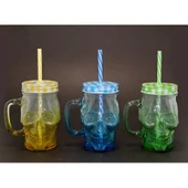 Tekli Cam Kurukafa Kupa Bardak Pipetli - 1