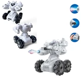 Kumandalı Işıklı Mermi Ve Buhar Atan Full Fonksiyon Robot Araba - 1