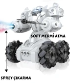 Kumandalı Işıklı Mermi Ve Buhar Atan Full Fonksiyon Robot Araba - 2