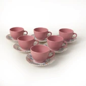 Keramika Soft Flowers Kera Çay Takımı 12 Parça 6 Kişilik 22322 - 9