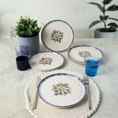 Keramika Sapphire  Nordıc Pasta Tabağı 22 Cm 6 Adet 22746 - 3