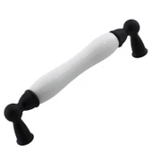 Domaniç Porselen Mat Siyah Kulp 128 mm Mobilya Çekmece Mutfak Dolabı Dolap Kapak Kulplar Kulb Kulp thumbnail 3