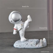 Sevimli Astronot Dekorasyon Masa üstü Telefon Tutucu ve Tablet Standı - 8