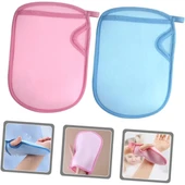 Ele Geçmeli Ölü Deri Sökücü Kese Yumuşak Kir Sökücü Lif Banyo Kesesi Banyo Eldiveni Mavi Renk thumbnail 5