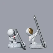 Sevimli Astronot Dekorasyon Masa üstü Telefon Tutucu ve Tablet Standı - 7