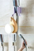Kendinden Yapışkanlı Çift Askılı Banyo Duş Başlığı Tutucu Duş Başlığı Organizeri - 1