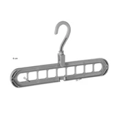 Gömlek Tişört Askısı Sihirli Döner Başlıklı 9 Gözlü Yer Tasarruflu Çoklu Dolap Askı Aparatı - 6