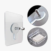 Pratik Askı Kancalı Duvar Askısı Kendinden Yapışkanlı Vidalı Askı 8 Adet thumbnail 3