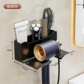 Fön Makinesi Askısı, Saç Kurutma Makinesi Tutacağı , Banyo Düzenleyici - 3