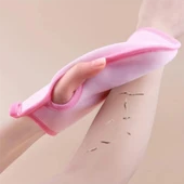 Ele Geçmeli Ölü Deri Sökücü Kese Yumuşak Kir Sökücü Lif Banyo Kesesi Banyo Eldiveni Mavi Renk thumbnail 2