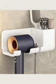 Fön Makinesi Askısı, Saç Kurutma Makinesi Tutacağı , Banyo Düzenleyici - 1