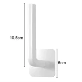 1 Adet Yapışkanlı L Şeklinde Havlu Askısı Mutfak Banyo Takı Kupa Kapak Bardak Duvar Askısı - 8