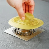 2 Adet Kademeli Lavabo Tıkacı Silikon Lavabo Gider Tıpası Koku Önleyici Gider Kontrol Tıpası Sarı thumbnail 4