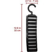 10 Gözlü Portatif Kemer Askısı Pratik Kravat Şal Askılığı Çok Amaçlı Dolap İçi Düzenleyici thumbnail 8