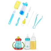 7 Parça Biberon Kavanoz Termos Suluk Sürahi Bardak Şişe İçi Temizleme Fırçası Aparatı Seti - 7