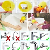 Musluk Uzatıcı El Yıkama Alışkanlığı Kazandırma Aparatı Musluk Uzatma Başlığı Ördek Figürlü - 8