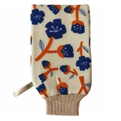 Mikrofiber Desenli Banyo Kesesi Içi Lif Dışı Kese Çift Taraflı Kese - 4