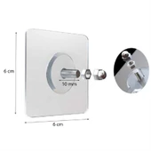 Pratik Askı Kancalı Duvar Askısı Kendinden Yapışkanlı Vidalı Askı 8 Adet thumbnail 8