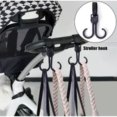 Ayarlanabilir ve Çıkarılabilir Taşıma Kancası - Bebek Arabası, Bisiklet ve Alışveriş İçin, 2'li Set - 4