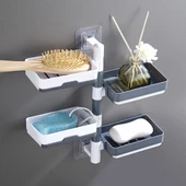 4 Katlı Pratik Katmanlı Banyo Organizer Standı Fonksiyonel Raflı Düzenleyici Plastik Raf Sistemi - 2