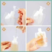 Taşınabilir Sıvı Seyahat Kiti Pratik Sıvı Seyahat Torbası 6 Adet 100 ml - 3
