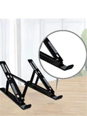 7 Kademeli Ayarlı Katlanabilir Laptop Tablet Standı Siyah thumbnail 2