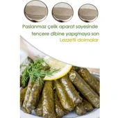 20 cm Paslanmaz Çelik Oval Delikli Model Tepsi Sarma Dolma Altlığı Pide Pizza Mutfak Tepsisi - 3