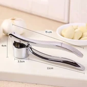 Sarımsak Ezme Pensesi Pratik Ergonomik Saplı Paslanmaz Metal Sarımsak Sıkacağı Mutfak Aparatı - 7