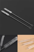 Pratik Cam Metal Krom Pipet Temizleme Fırçası İnce Uzun Pipet Temizlik Fırçası Dayanıklı Fırça - 1