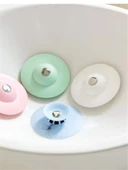 Mutfak ve Banyo İçin Lavabo ve Küvet Tıkacı Süzgeci Pratik ve Esnek Tasarımlı Hijyenik Süzgeç Beyaz - 5