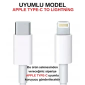 Sarı Kablo Ucu Koruyucu İPhone 11-12-13-14 Pro & Promax & Plus Modelleri İle Uyumlu Silikon Koruyucu - 7
