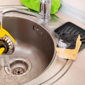 Silikon Vantuzlu Su Giderli Esnek Sabunluk Siyah Renk Pratik Mutfak Banyo Lavabo Üstü Sabunluk - 2