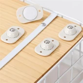 4 Adet 360 Derece Döner Tekerlek Bilyeli Yapışkanlı Eşya Kaydırma Aparatı Mobilya Tekerleği - 2