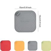 Gri Renk Kare Kötü Koku Önleyici Silikon Mat Banyo Mutfak Lavabo Balkon Gider Tıpası Kapağı - 2