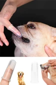 2 Adet Kediler Ve Köpekler Için 2'li Parmak Diş Fırçası - 1