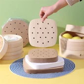 Airfryer Delikli Pişirme Kağıdı 100 Adet Hava Fritözü Kare Model Pişirme Kağıdı Airfryer Fritöz - 2