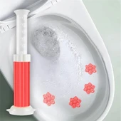 Kırmızı Tuvalet Temizleme Jeli Klozet Banyo Koku Giderici Damga Seti Desenli Koku Giderici Wc Jeli - 2