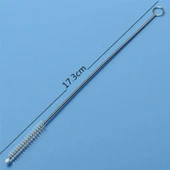 Pratik Cam Metal Krom Pipet Temizleme Fırçası İnce Uzun Pipet Temizlik Fırçası Dayanıklı Fırça - 8