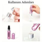 Parfüm Şişesi Çanta Içi Mini Doldurulabilir Seyahat Cep Yedek Parfüm Şişesi 5 ml - 3