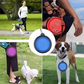 Katlanabilir Seyahat Silikon Köpek Mama Kabı Kedi ve Köpek için Katlanabilir Mama Su Kabı - 7