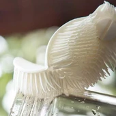 Beyaz Yaprak Model Silikon Uçlu Ekstra Yumuşak Bardak Şişe Ve Biberon Temizleme Fırçası - 2