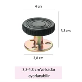 Yatak Baza Başlık Sabitleme Aparatı Ses Titreşim Önleyici Eşya Sabitleme 2 Adet (3,3-4,3 CM) thumbnail 6