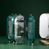 4 Bölmeli Takı Organizeri Aynalı Takı Yüzük Standı, Küpe Standı, Kolye Düzenleyici - 3